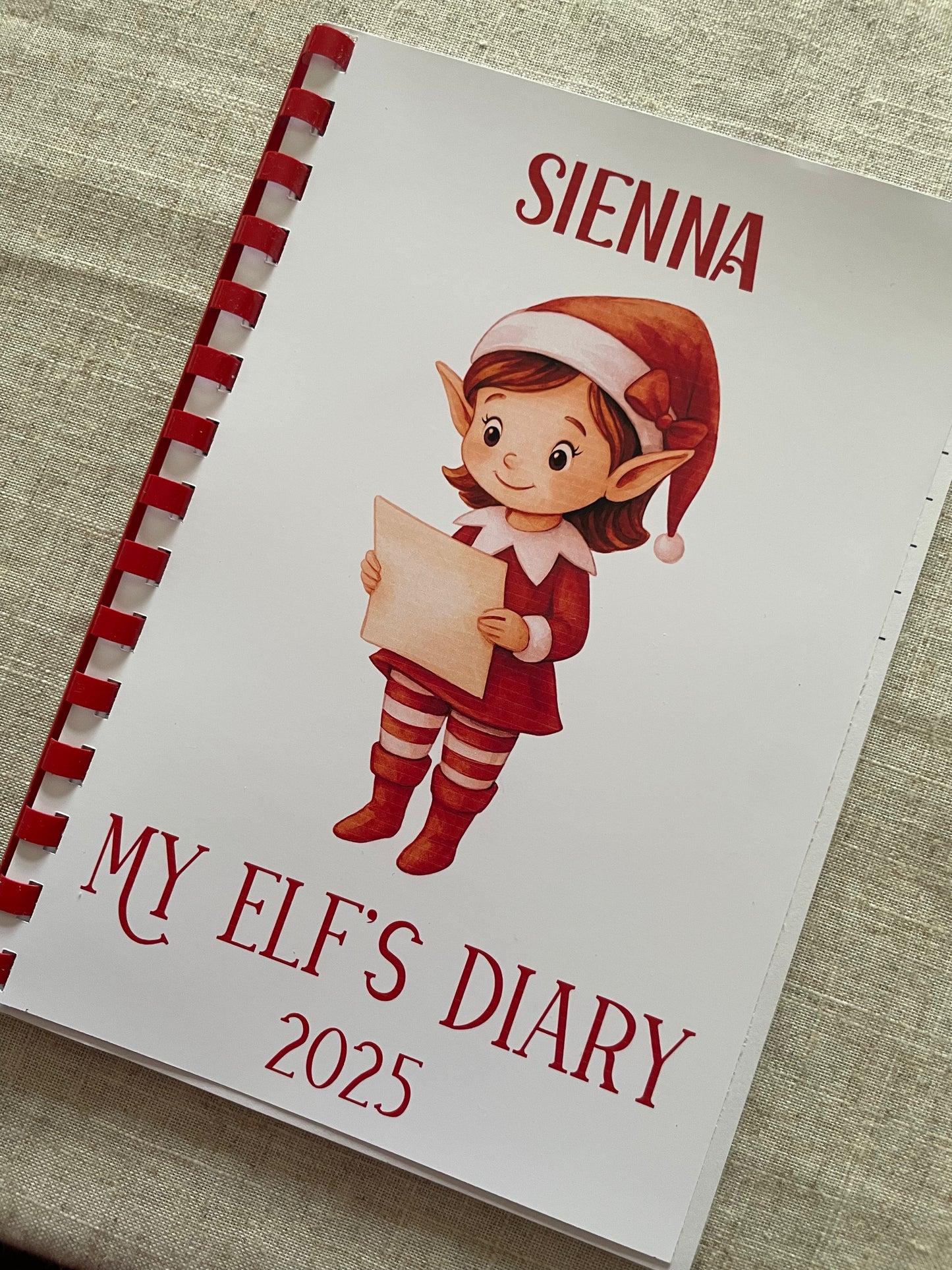 My Elf's Diary 2025, Christmas Elf Diary for Kids, Fun Daily Activities & Colouring Book