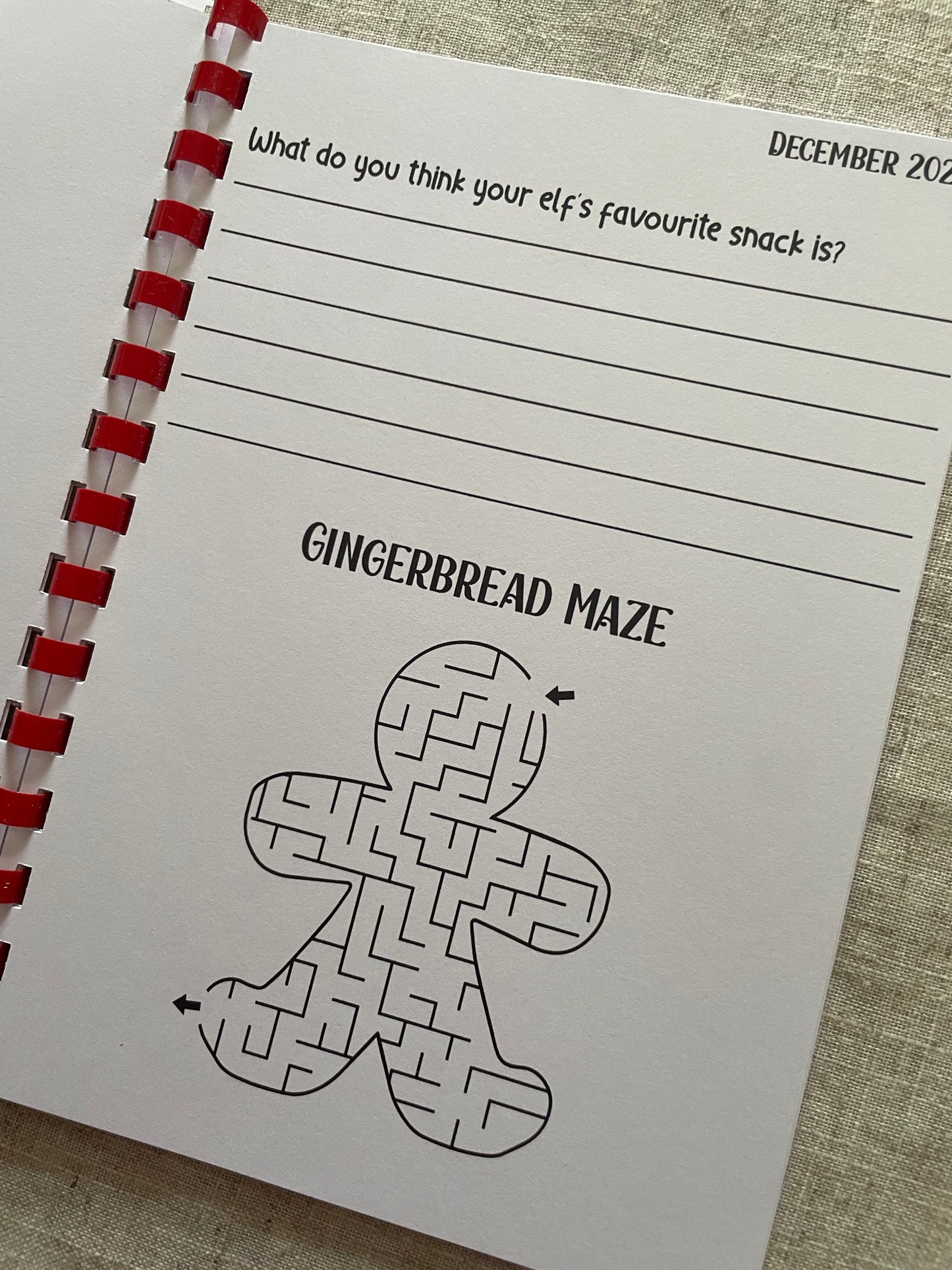 My Elf's Diary 2025, Christmas Elf Diary for Kids, Fun Daily Activities & Colouring Book