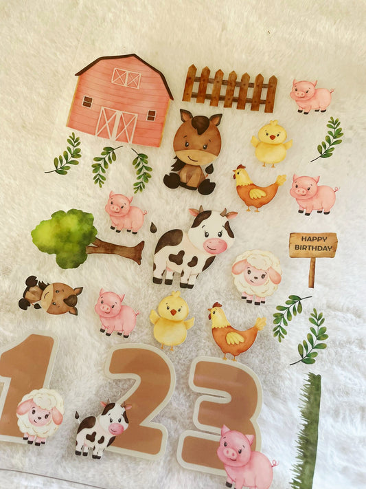 A4 Farm Animal UVDTF Print Sheet