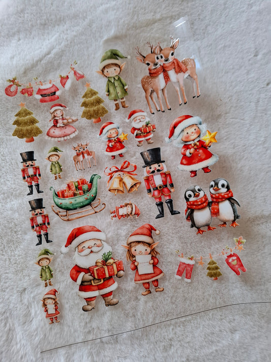 A4 Christmas Themed UVDTF Print Sheet
