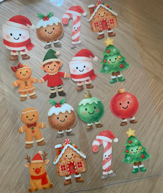 The Jolly Jingle Collection UVDTF Print Sheet