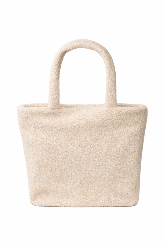 Personalised Borg Fleece Tote Bag – Teddy Shopper
