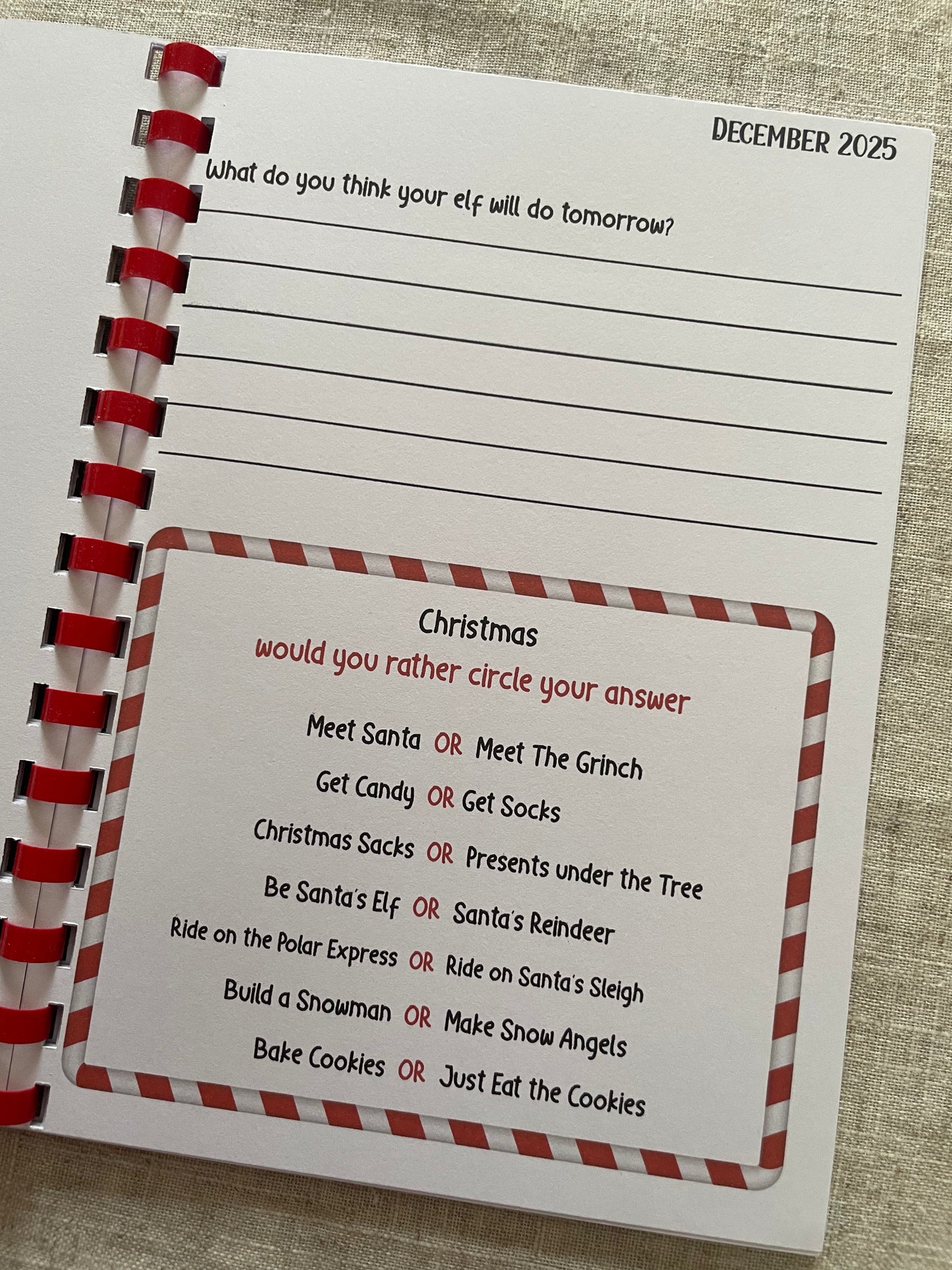 My Elf's Diary 2025, Christmas Elf Diary for Kids, Fun Daily Activities & Colouring Book