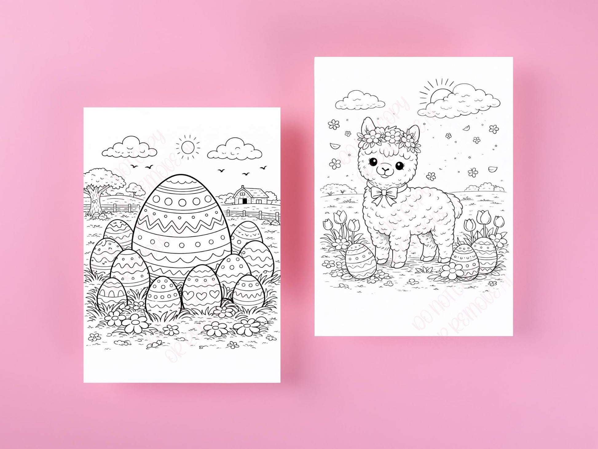 Easter Colouring Book for Kids | 20 Page A4 Printable | Commercial Licence Included