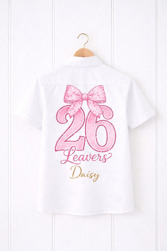 Leavers 2026 PNG | School Bow Design | Class of 2026 Shirt (Digital Download)