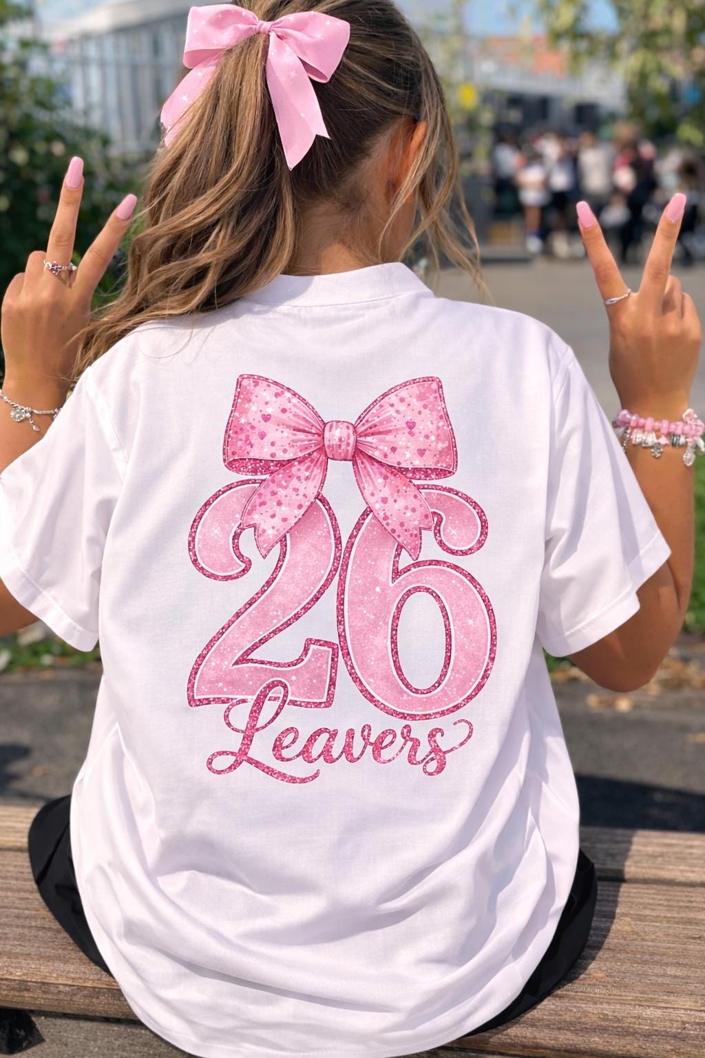 Leavers 2026 PNG | School Bow Design | Class of 2026 Shirt (Digital Download)