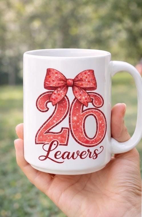 Leavers 2026 PNG | Red Bow School Design | Class of 2026 Shirt (Digital Download)