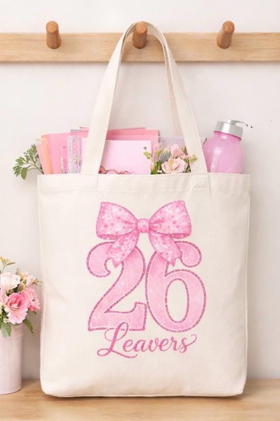 Leavers 2026 PNG | School Bow Design | Class of 2026 Shirt (Digital Download)