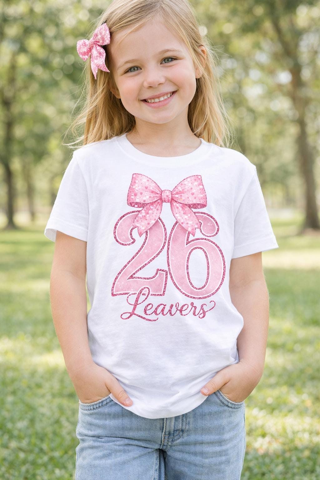 Leavers 2026 PNG | School Bow Design | Class of 2026 Shirt (Digital Download)