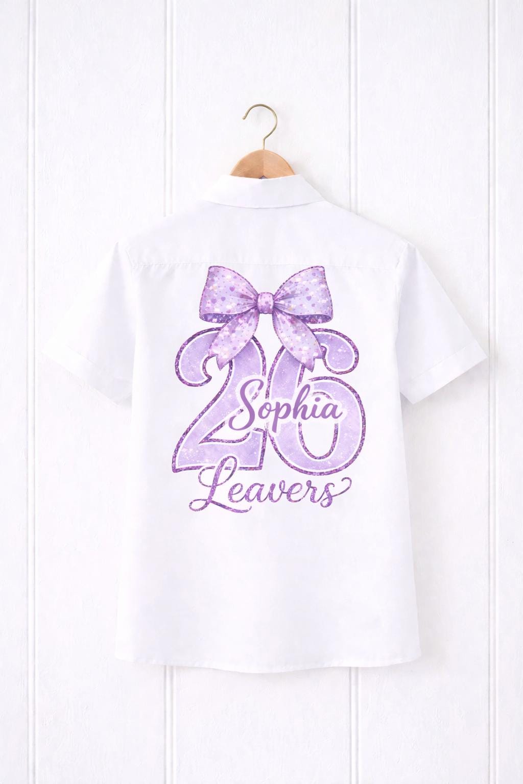 Leavers 2026 PNG | Purple Bow School Design | Class of 2026 Shirt (Digital Download)