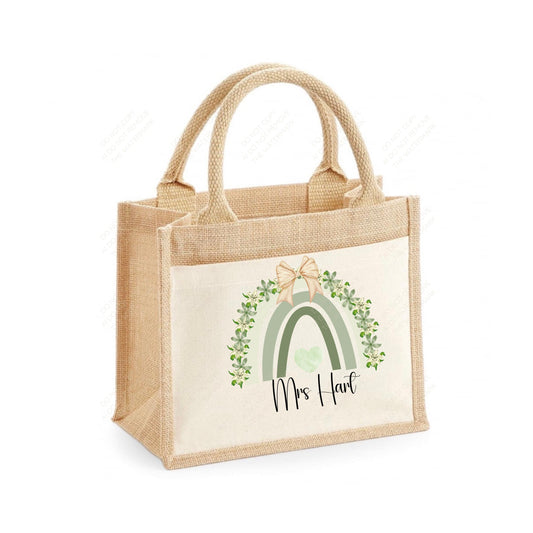Sage Green Boho Rainbow PNG: Teacher Gift, Sublimation Design (Digital Download)