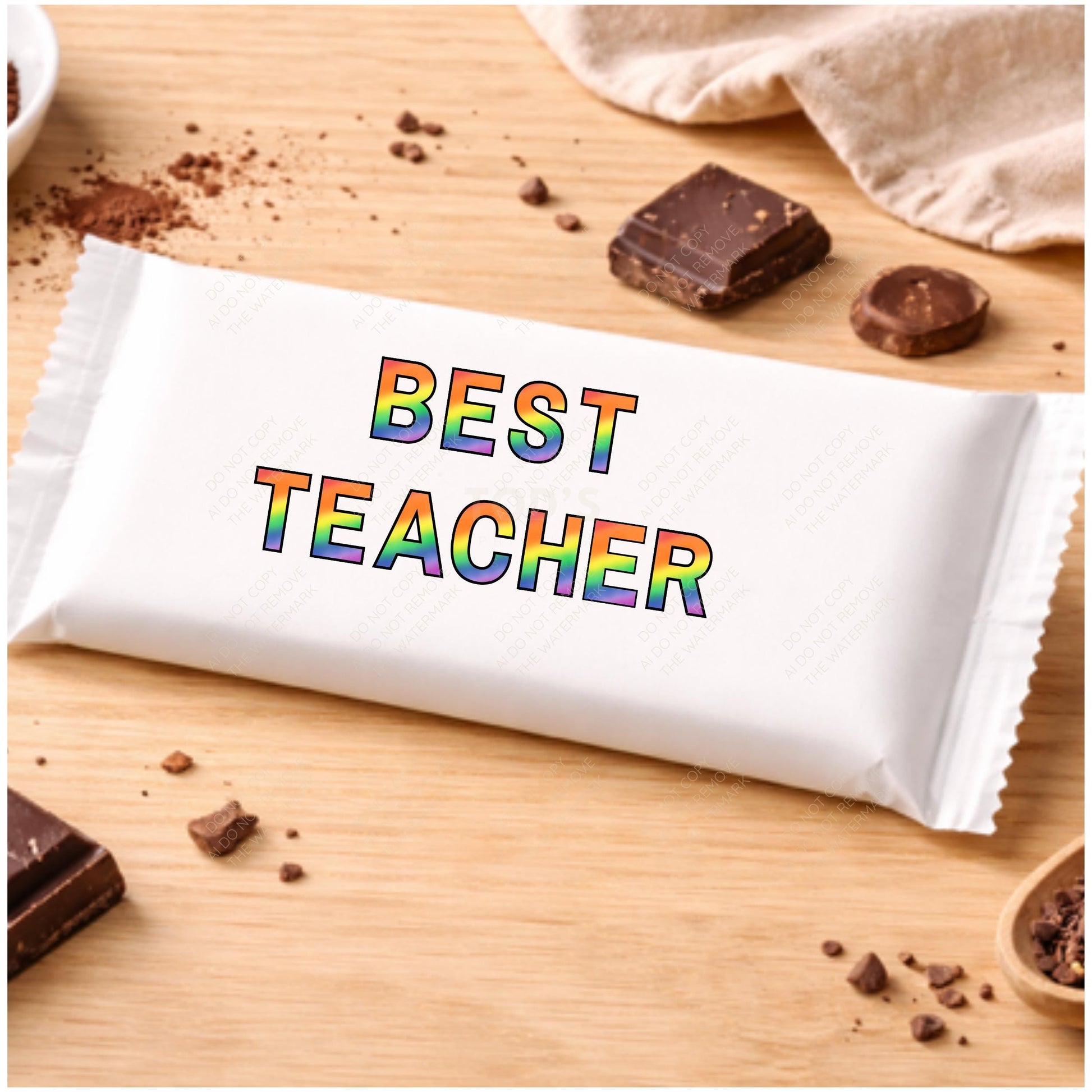 Rainbow Teacher PNG: Sublimation Design (Digital Download)