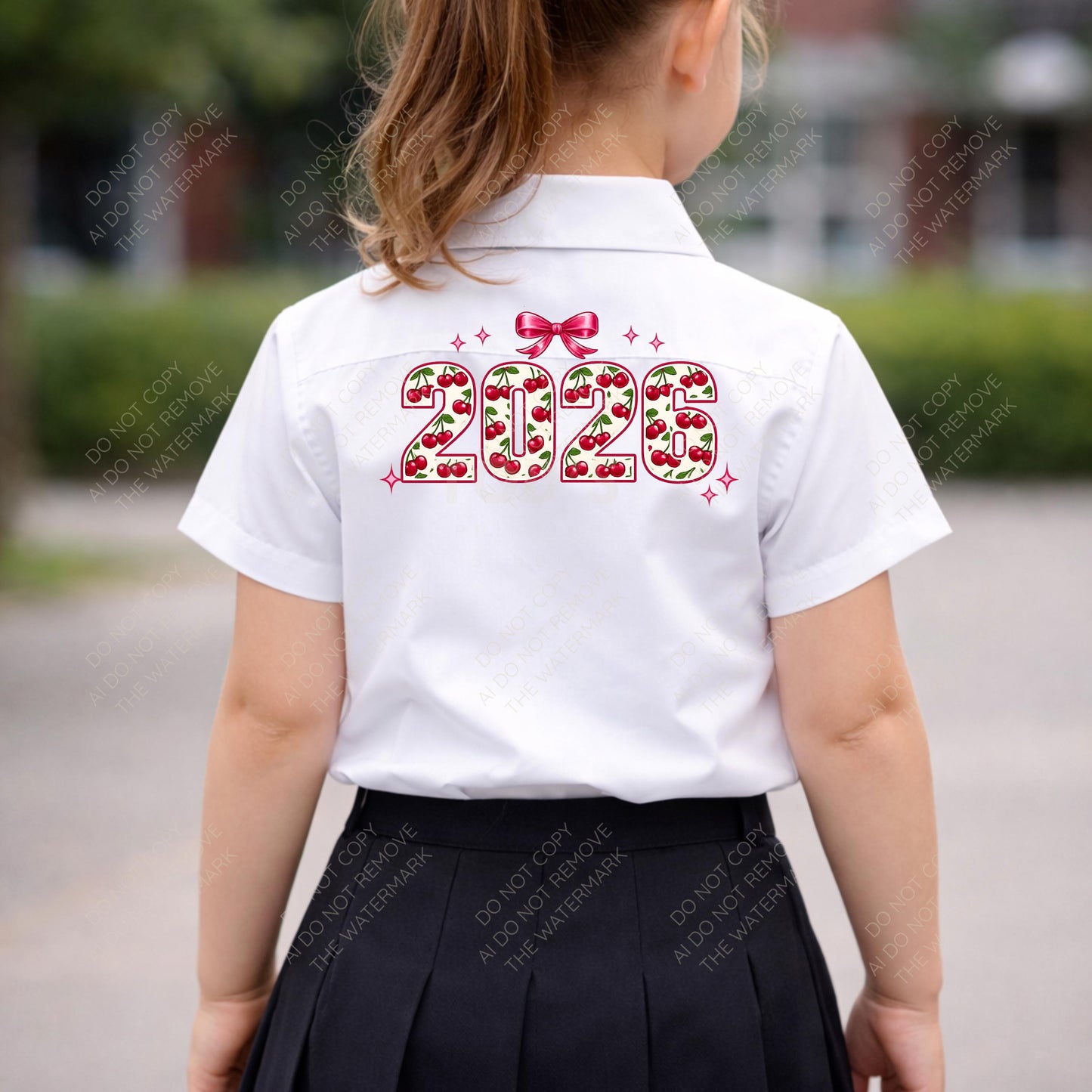 2026 Cherry Bow PNG Design (Digital Download)