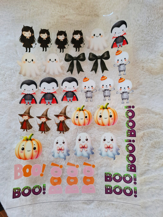 Cute Halloween Themed UVDTF Print Sheet
